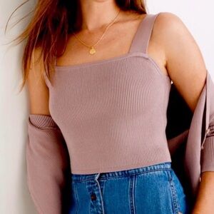 Madewell Ribbed Dusty Purple Tank Top
